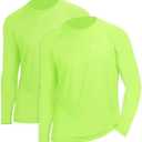 Men's UPF 50+ UV Sun Protection Performance Long Sleeve Outdoor T Shirt (Green, XL)