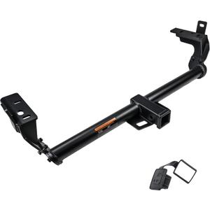 DBXB-RV Class 3 Trailer Hitch Standard 2-Inch Receiver Compatible with 2015-2024 Ford Edge, Multi-Fit Hitch to Receive Ball Mount, Cargo Carrier, Bike Rack. Black Powder Coated. 13381