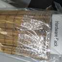 LazBlinds Cordless Bamboo Roman Shades, 34.5x64, Highfield Teak