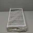 AUHOKY 2Pcs Adjustable Wine Glass Rack Under Cabinet, Punch-Free 4 Rows Stemware Wine Glass Metal Holder, Hanging Wine Glasses Storage Hanger Organizer for Shelf Kitchen Bar Decor(White, 4 Rows)