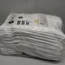 GOLD TEXTILES 12 Pack White Bath Mat Towels 20x30 Inches (Not a Bathroom Rug)- Cotton Blend Washable Economy Hotel Bath Mats