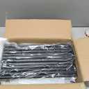 2 Pcs 28 Inches Matte Black Wedding Flower Stand Metal Vase Column Pillar Centerpiece for Event Party Reception Table Decoration