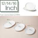DOWAN Large Serving Platter, 16"/14"/12" Porcelain Platters for Entertaining Wedding Party, White Oval Plates Set of 3, Serving Dishes for Serving Food, Housewarming Gifts