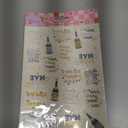 xo, Fetti New Year's Eve Party Supplies Tattoos - 40 Gold and Silver Foil Styles | NYE Party Favors, Disco Celebration Decorations, NYE 2026 Decor