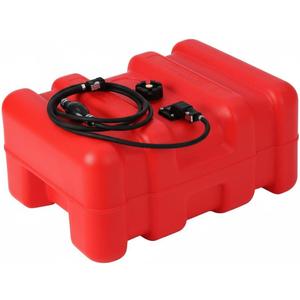 Garvee 12 Gallon Boat Fuel Tank,Outboard Fuel Tank with Built-In Filter,I-Shaped Handle,Oil Level Indicator,Easy To Carry
