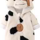 Tempura unisex-baby baby-boys Unisex Baby Fleece Thicken Romper (3-6 Months, Beige)