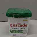 Cascade Free & Clear Dishwasher Pods, Dishwasher Detergent, Dish Detergent Soap, Lemon Essence, 47 Count