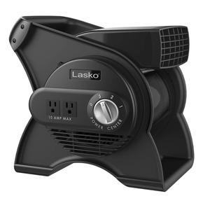 Lasko Pivoting High Velocity Portable Utility Fan - 12" - U12104 - Black