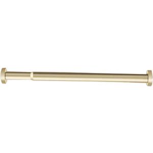 Aluminum Alloy Clothes Drying Rod, Punch-free Curtain Rod, Shower Curtain Rod, Wardrobe Bathroom Telescopic Rod (Color : Gold, Small : 77-120cm)
