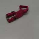 BUDKAS AirTag Dog Collar - Genuine Leather Dog Collar with Apple AirTag Holder and Metal Buckle - Smart GPS Tracking Pet Collars (Pink, XS, 9"-12" Neck Fit)