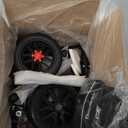 All Terrain Steerable Knee Scooter Crutch AlternativeDeluxe Medical Scooter Double Handbrake,for Adults Injured Ankle & Foot Recovery Scooter in Black