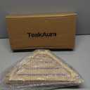 Teak Corner Shower Stool 15in, Wood Shower Bench Seat with Storage Shelf, Waterproof Shower Foot Stool for Shaving Legs, Ideal for Inside Shower or Bathroom