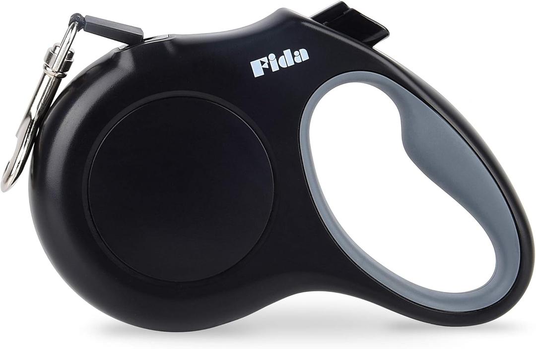 Fida Retractable Dog Leash X-Small Breed, 10 ft Durable Pet Walking Leash for Extra Small Dogs/Cats/Small Animals up to 18 lbs, 360 Tangle Free, Black (X-Small, Black)