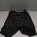 Frelaxy 3D Protective Butt Pads Padded Shorts for Snowboard, Ski and Skate, Crash Pad Impact Gear, Protection for Tailbone, Hip, and Butt (Black)