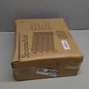 SpaceAid Spice Rack Organizer with 28 Spice Jars, 386 Spice Labels, Chalk Marker and Funnel Set for Cabinet, Countertop, Pantry, Cupboard or Door & Wall Mount - 28 Jars, 13.4" W  10.8" H, Black