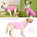 2 x Dog Pink Shirt for Large Dogs,Blank Plain Pink Cotton Shirts for Labrador,XXL Pink Rose