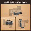 SmallRig Half Cage for Sony FX2, with Removable Top NATO Rail, Quick Release Plate for Arca, Modular Design Compatible with Original XLR Handle, for DJI RS 3 / RS 3 Pro/RS 4 / RS 4 Pro Gimbal - 5591
