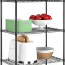 PayLessHere Shelves Shelf Wire Shelving Heavy Duty Storage 5 Tier Shelves with Adjustable Height Sturdy Steel Construction Certified by NSF Maximum 1250lbs Capacity Easy Assembly (Black, 241460)