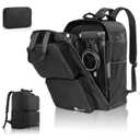 AKOZLIN Foldable Stroller Travel Bag Backpack 14.2"x6"x18.2" Compatible for Gb Pockit Air Plus Stroller Carry Bag[not for Gb all-city] (Bag Only) (Black)