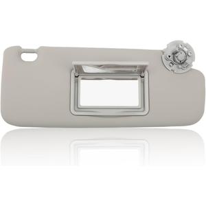 EKLN Sun Visor Right Passenger Side RH with Mirror, Fit for 2011-2019 Chevy Cruze, Replaces OE# 95034256 95034253, Color: Gray (Right Passenger Side)