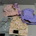 Female Dog Diapers 5Pcs - Premium Reusable Diapers for Doggie in Heat - Highly Absorbent Dog Diapers Female for Pet Incontinence with Adjustable Snaps,Flowers L