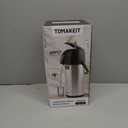 Airpot Coffee Dispenser Thermal with Pump,2.5L/85 Oz Insulated Stainless Steel Large Airpot Coffee Carafe Lever Action for Hot/Cold Water,Thermal Carafes for Hot Cocoa for Parties