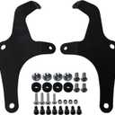Motorcycle Windshield Fairing Set Wind Deflector Windscreen Mount Kits Fits for Kawasaki S650 Vulcan S ABS SE Cafe EN650 VN650 2015-2025 Black
