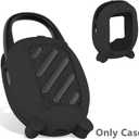 JCHPINE Hard Case and Silicone Cover for JBL Clip 5 Ultra Portable Bluetooth Speaker Accessories, Soft Silicone Case for JBL Clip 5 Speaker Stand Up Holder (Black)