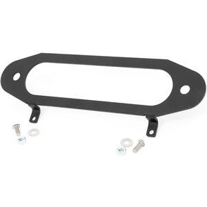 Rough Country Winch Fairlead License Plate Mount| Hawse Fairlead - RS138,Black