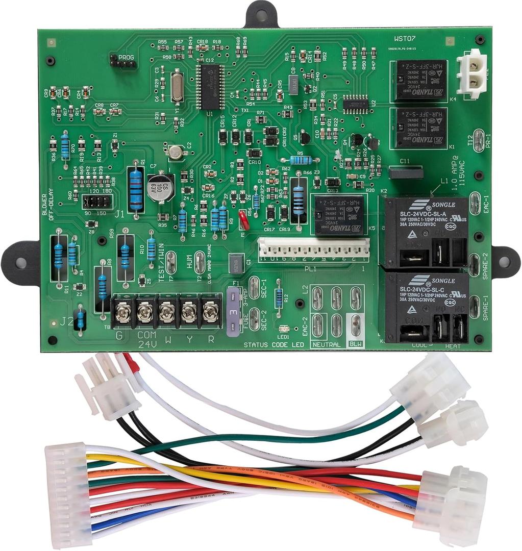 Updated ICM282A Furnace Control Board Fits Carrier HK42FZ013, HK42FZ004, HK42FZ007, HK42FZ008, HK42FZ009, HK42FZ011, HK42FZ016, HK42FZ034, 325878-751, CEPL1311012-01Series Control Board