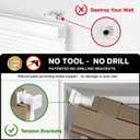 LazBlinds Cordless Cellular Shades, No Tools No Drill Light Filtering Honeycomb Shades Pleated Blinds for Windows, 34'' W x 48'' H, Taupe