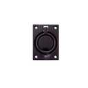QCAA Solid Brass Large Heavy Rectangular Recessed Flush Ring Pull, 3-5/16"x 2-7/16", US10B ORB Oil-Rubbed Bronze, Made in Taiwan, 1 Pack