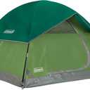 Coleman Sundome Camping Tent with Rainfly, 4 Person Tent Sets Up in 10 Mins, Weatherproof Shelter for Camping, Festivals, Backyard, Sleepovers, & More, Spruce Green