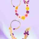 2 x Kids Costume Wig, Rapunzel Wig for Kids, Tiara Headband Girls Tangled Braid with Colorful Flowers, Halloween Christmas Parties Rapunzel Costume Hair for Girls