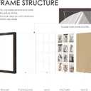 DUENPY 14x26 Collage Picture Frame 4x6 Collage Picture Frame Displays Twelve 4x6 inch Photos Available Horizontal Wall Mounting Display and Vertical Walnut, 14x26（4x6 opening）