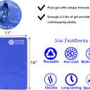 Koo-Care Large Flexible Gel Ice Pack & Wrap with Straps for Hot Cold Therapy - Pain Relief for Shoulder Rotator Cuff, Back, Hip, Knee Replacement Surgery, Shin Splint Injuries Reusable - 11" x 14"