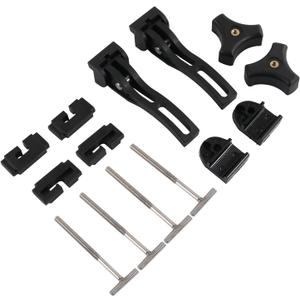 Truck Tonneau Cover Replacement and Accessories Part Kit for Hard Tri-fold & Quad-fold Truck Bed Cover Include Nut, T-Bolt and Tonneau Cover Clamp, 2X Rear Clamp