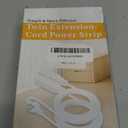 Twin Extension Cord Power Strip - 12FT Dual Extension with Flat Wall Plug, Split Extension Cord with Multiple Outlets,Double Head Outlet for Behind Bed, Couch,Indoor Flush Design(White)