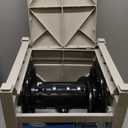 Suncast Garden Hose Reel Hideaway for 5/8" Hoses, Retracting Storage of 100ft, Light Taupe