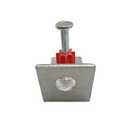 Powder Actuated Fasteners 1-1/4" Pins with 90°Angle Clip100pcs/Pack