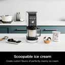 Ninja NC501 CREAMi Deluxe 11-in-1 Ice Cream & Frozen Treat Maker with 2 XL Family Size Pint Containers, Silver