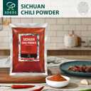 Soeos Sichuan Chili Powder,16oz (454g), Medium Hot, Dried and Crushed Red Chili Pepper Flakes, Premium Chili Powder for Pizza, Chowder, Seafood, and Pasta
