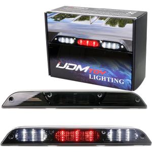 iJDMTOY Smoked Lens Full LED High Mount Third Brake/Stop Light Assembly Compatible with Ford 2015-2020 F-150, 2017-up F-250 F-350, 2019-up Ranger, 2022-up Maverick