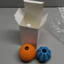 HIPPIH Dog Puzzle Toy 2 Pack, Interactive Dog Toys for Treat Dispensing, Durable Puppy Toys for Teething, Dog Treat Ball for Teeth/Slow Feeder/IQ Training/Playing, Blue-2.75, Orange-3.14