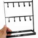 LXZ 1 PC Tabletop Hook Rack Jewelry Stand Holder Black Hangers for Necklaces Keys Brace laces Ear Rings
