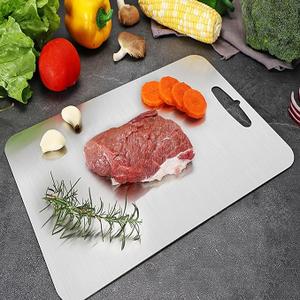 Titanium Cutting Board,100% Pure Titanium Cutting Boards for Kitchen, 2025 New Double Sided Food-Grade Chopping Board for Cutting Meat Vegetable Fruit (12"L x 9"W)