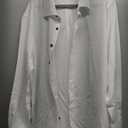Alimens & Gentle Mens Dress Shirts Stretch Long Sleeve Formal Business Wedding Button Down Shirt Wrinkle Free (X-Large, White)