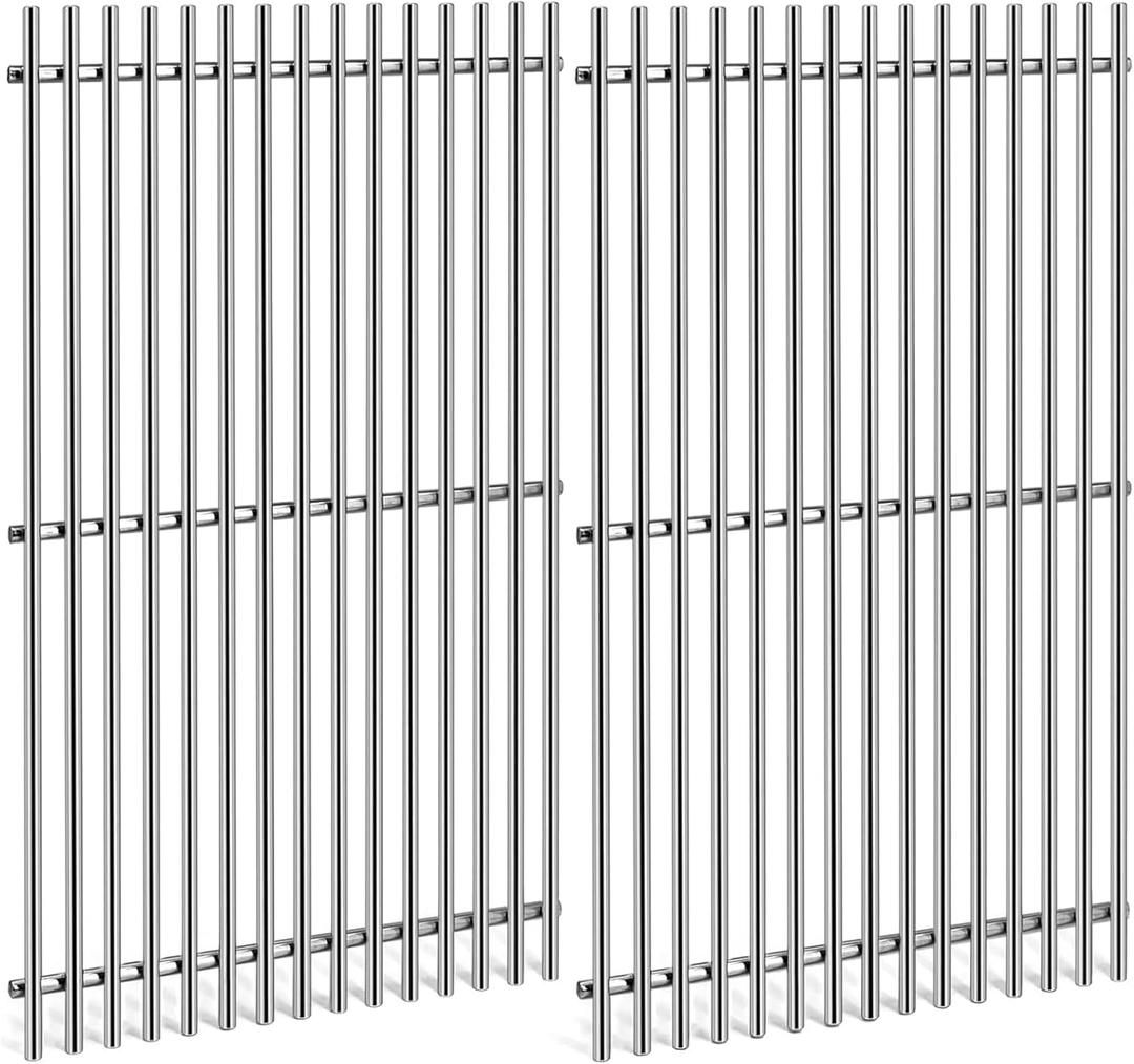 19.5" Stainless Steel Cooking Grates for Weber Genesis 300 Series, Weber Genesis Grill Parts for Genesis E310 E320 E330 S310 S320 S330, Replacement Parts for Weber 7528/7524