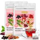 Herbal Tea for Women's Cycle Comfort - Caffeine-Free Cycle Support with Hibiscus, Ginger & Rose for Natural Soothes, 40 Tea Bags (EXP 04/09/27)