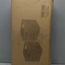 Water Hyacinth Storage Baskets 11x11x11 Inch Wicker Storage Cubes Set of 2Baskets,Handwoven Foldable Wicker Cubes with Sturdy Handles, Rustic Laundry Organizer for Bedroom Shelves, Kitchen, Bathroom